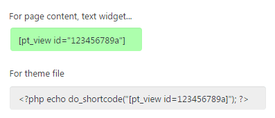 View shortcode - Content Views Pro for WordPress